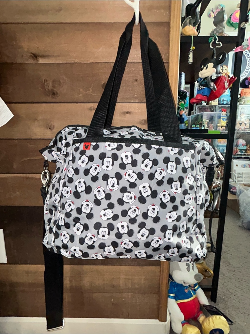 EUC Disney Mickey Mouse Diaper Bag/tote-  w/crossbody and stroller straps